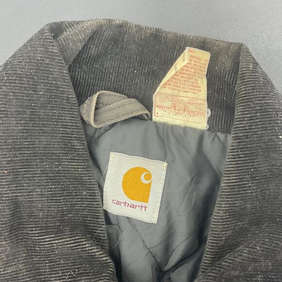 Carhartt Vintage USA Brown Cotton Workwear Utility Field Jacket Men 2XL Preowned - Picture 4 of 8